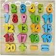 TOY LINK Numbers Puzzle Board Toy, Educational and Learning Toy -(1-20),Wooden Learning Educational Board for Kids