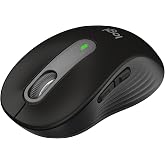 Logitech Signature M650 Wireless Mouse for Small and Medium Right Hand, 4000 DPI, Quiet, Bluetooth, Logi Bolt USB Receiver, 24 A