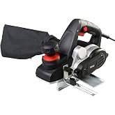 Bakaji Electric Planer Power 900 W Sander Planer Wood Speed 16500 RPM Cutting Width 82 mm Adjustable Depth 0-3 mm with Integr