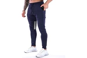 MakingDa Mens Gym Joggers Sweatpants Slim Fit Jogging Tracksuit Bottoms Causal Running Workout Trousers with Pockets