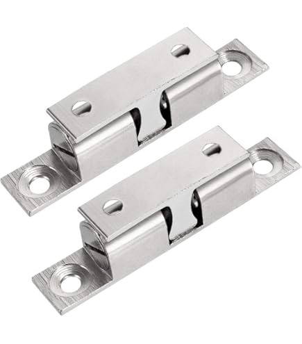 Merriway BH02318 Adjustable Roller Cupboard Cabinet Door Catch - Chrome