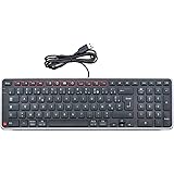 Contour Balance Keyboard Wired | Clavier Filaire | Mise en Page française | Super Mince | Pavé numérique + Touches multimédia