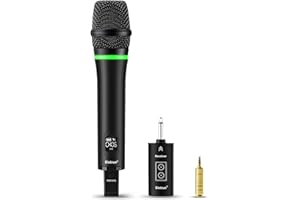 Bietrun Micro sans Fil Rechargeable 1200mAh, UHF Micro Karaoke 50M