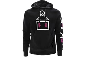 Fashion UK Felpa con Cappuccio Ufficiale Squid Game Gioco Del Calamaro. Modello Campo da Gioco. Stampa Frontale e Logo Sulla Manica. Nera. Taglie per Adulto e Ragazzo.