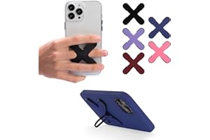 AIKLO | Soporte y Agarre de Móvil | Sujeta móvil Mano de Forma Segura con un Dedo. Apoya la Anilla del Grip en Horizontal para Ver Videos | Accesorio Universal para iPhone, Samsung, Xiaomi, etc.