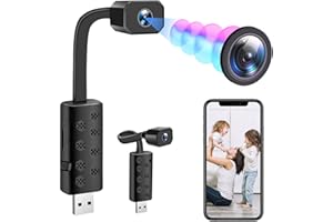 TANGMI Portatili Telecamere Spia WiFi Mini Telecamera Nascosta con Rilevamento del Movimento Visione Notturna Vista in Tempo Reale