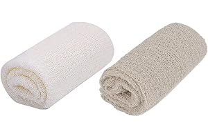 iSpchen Neugeborenes Baby Kinder Fotografie Requisiten DIY Neugeborenes Baby Stretch Wrap 2 Stücke Baby Fotoshooting Requisiten,Weiß Beige