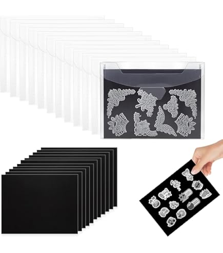 Winter Shore Sacchetti Magnetici Per Timbri - 40 Pezzi, Con Fogli Magnetici, Per Craft E Scrapbooking - Foto 8