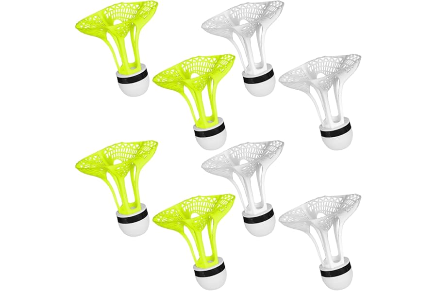 OODJVN 8 Pieces Of Windproof Badminton, Resistant To Hitting And Not Easy To Break Badminton, Practical Luminous Badminton, Suitable For Indoor And Outdoor Sports.