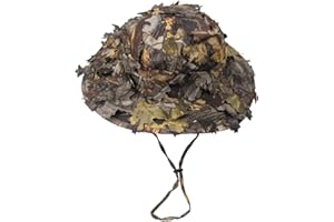 HUNTING EXPLORER 3D Blätter Camo Ghillie Hüte Outdoor Sonnenschutz Angeln Jagdkappe Breiter Krempe Flap Hut