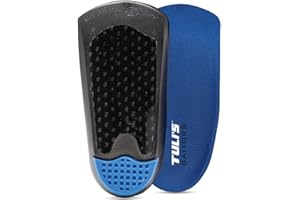 TULI'S Tuli de Gaitors 3/4 longitud arco apoyo medio (tamaño 7 – 9 para mujer, tamaño 5 – 7 para hombres)