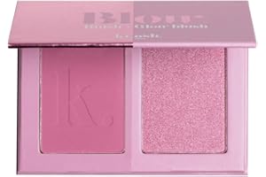 KRASH KOSMETICS Colorete Blow Blush BLUSHIFIER - 2 Tonos Mate Shimmer - Alta Pigmentación - Cobertura Modulable - Coloretes Polvo Rosa Naranja Fucsia - Blush Espejo Incluido - Vegano y Cruelty Free