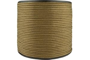 HHH HUNTING HHH Chasse 100m Bobine De Paracorde Pour Utilisation Avec Militaire Basha Armée bâche Tente Guy Cordes tente bivi Pêche camping chasse Abri 100m Moulinet En 3 Couleurs