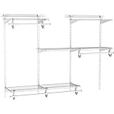 Ayarlanabilir Gardırop D&uuml;zenleyici Kiti 1,22 m (4') - 1,83 m (6') genişlik - 8808