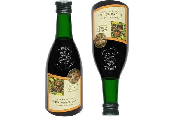 Kürbishof DEIMEL Steiermark/Austria - Original Styrian pumpafröolja PGI från Österrike - 2 x 500 ml flaska - Direkt från producenten - Årlig utmärkelse