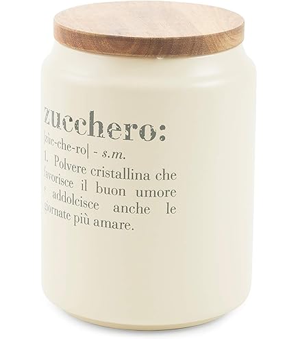 Barattolo Caff&egrave; Villa D'Este Tivoli 1L - Vetro Con Coperchio In Bamb&ugrave;, Design Victionary