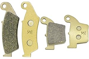S SYUU moto Fibre de cuivre Plaquettes de Frein Avant et Arrière Compatible avec Honda CRF 250 2004-2017 450 2002 2003 2004 2005 2006 CRF250 R X FA185F FA346R