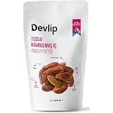 Devlip Pink Himalayan Salted Roasted Pistachios, 250 GR, Ziplock (Open-Close) Packaging, Vegan
