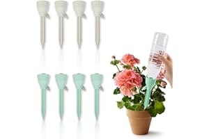 YongSral Riego por Goteo para Macetas, 12 Piezas Riego por Goteo Automático Kit, Sistema de Riego Automático Ajustable, Riego Automatico Macetas Botella, Adecuado para Flores de Interior/Exterior