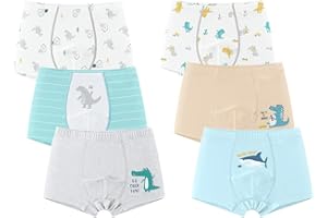 LeQeZe 6 Pezzi Ragazzi Boxer Bambino Misto Ragazzo Mutande Bambini 2-11 Anni