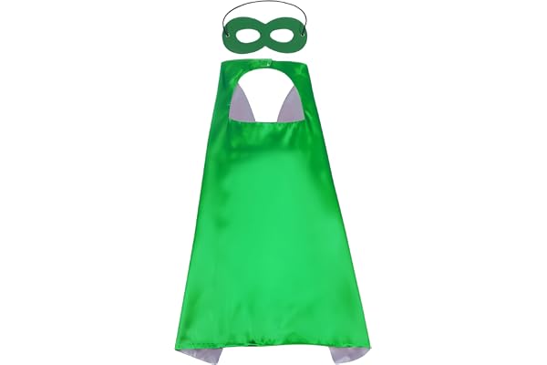 Proumhang Masques de Cape Halloween Noël Carnaval Jour des Enfants Fête d'anniversaire Cosplay Performance Costume Capes de Super-héros pour Enfants de 1 à 9 ans