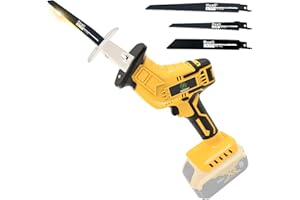 ANUPTTA Cordless Reciprocating Saw for Dewalt 20V Battery, Powerful Sawzall with 4 Saw Blades, 0-3000 SPM, Variable Speed Trigger for Wood/Metal/PVC Cutting Replacement for DCS369B (Battery not Included)