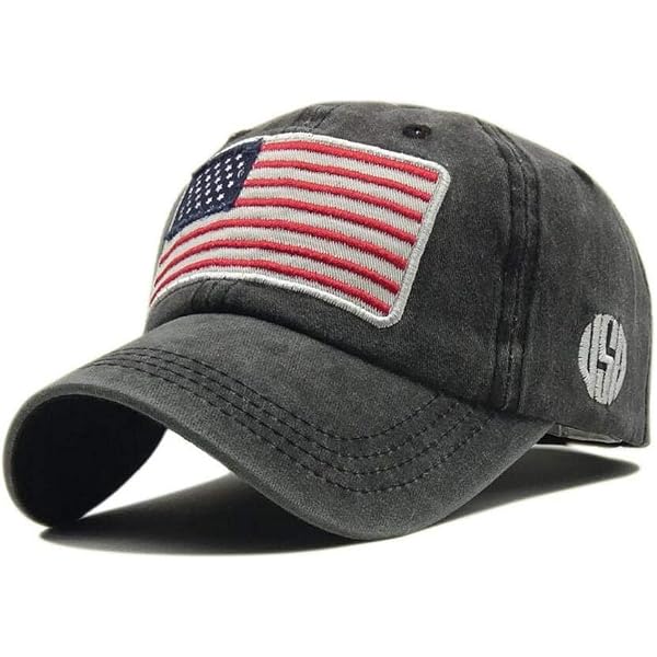 Patriotic American Eagle & Flag Baseball Cap - 3D Embroidery, Adjustable, Burgundy - View #6