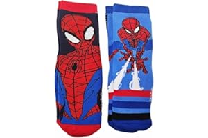 ILS I LOVE SHOPPING 2 paia Calzini antiscivolo ufficiali bambino calze anti scivolo per SPIDERMAN