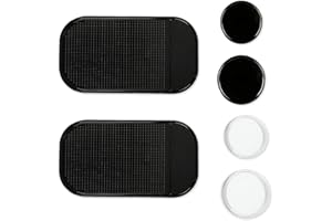 ACYDSR 6 Stück Auto Armaturenbrett Anti Rutsch Matten, Selbstklebende Auto Armaturenbrett Pad, waschbare Silikon Gel Auto Innenmatte zum Halten von Handy Schlüssel Sonnenbrille Münzen