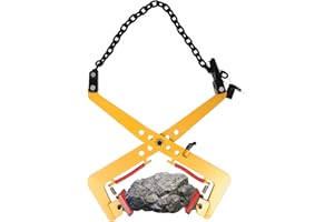 YISSALE Pince de levage verticale pour pavés, bordures, support de trottoir, 350 kg, support de pierre 30-51 cm, pour soulever et transporter