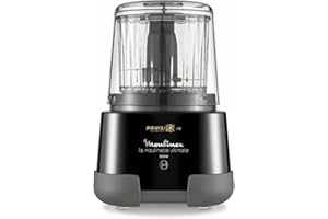 Moulinex La Moulinette Ultimate, Elektrischer Zerkleinerer, 350 g bzw. 550 ml Fassungsvermögen, 5 Funktionen, 1000 Watt, Schwarz, DP810810