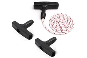 DELSEN Mango de Arranque con Retroceso Cuerda de Arranque Cortacesped Cable Tracción para Cortacésped para Cortadora Césped Motosierra