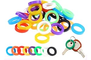 NOTHERS Bunte Schlüsselkappen, 32 Stück, bunt, flexibel, zur Identifizierung von Schlüsseln, aus Kunststoff, zur einfachen Identifizierung von Schlüsseln