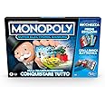 Hasbro Monopoly Super Electronic Banking, Gioco in Scatola, Variante con Carte di Credito e Spazi Aerei, Include Lettore Elet