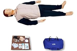 ZMIN Practi RCP Primo Soccorso Training Bambola Manichino, BLS Rianimazione Manichino Didattico per Addestramento al Pronto Soccorso