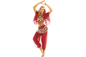 JEATHA Women's Belly Dance Costume India Arabian Stage Performance Professional Dancing Outfits