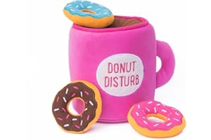 ZIPPYPAWS Zippy Paws Zippy Burrow -Coffee And Donutz Gioco, Giocattolo per Cane