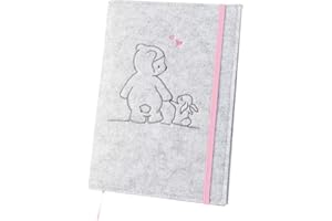 luxdag Custodia con elastico in feltro (colore e motivo a scelta) – Custodia per libretto di indagine per bambini e libretto di vaccinazione – Organizer – regalo per mamme e neonati