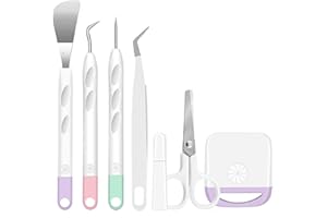 ImnBest Vinyl Weeding Tools, Craft Weeding Tools Set, Stainless Steel Plotter Accessories for Cricut/Silhouette/Siser/Oracal 631 651 751 Vinyl