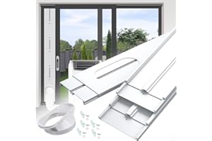 Aozzy Universelle Türabdichtung Fensterabdichtung für Mobile Klimageräte Hot Air Stop Fenster und Türdichtungssatz von mobilen Klimaanlagen mit 130mm Ø