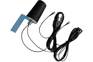 TKSTAR TK STAR Antena exterior LTE 5G 4G MIMO 2 x 3 m SMA compatible con router HTC 5G HUB, FritzBox 6850 5G, Huawei 5G CPE Pro 2, D-Link DWR-2010, compatible con Nighthawk M5, Huawei E6878 5G
