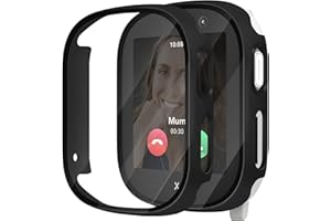 Seltureone Pack of 2 Case for Xplora X6 Play Protective Case with Screen Protector, Hard PC 360° All-Round Anti-Scratch Anti Dust HD Ultra Thin Protective Case for Xplora X6 Play Children Girls