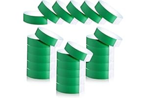 DIVINA VITAE 300 Stück Papier Armbänder Wasserdichte ID Event Armbänder Selbstklebende Leichte Für Partys Farbeintritts Armbänder Grün