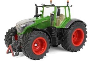 siku 3287, Fendt 1050 Vario Traktor, 1:32, Metall/Kunststoff, Grün, Abnehmbare Fahrerkabine, Front- und Heckkupplung
