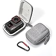 ZORBES® Carry Case for Insta360 Ace/Ace Pro Action Camera Anti-Scratch EVA Hard Case for Insta360 Ace/Ace Pro Carry Case with Carabiner Zip-up Protective Carry Case