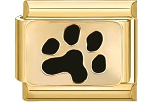 papasgix Italian Charms Module für 9mm Italian Charm Bracelet Gold DIY Italian Style Charms für Damen Abnehmbar Italienisches Charm Armband Zubehör Mädchen Junge Geschenk