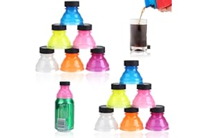 BEUFEE Tappo per Lattine, 12 pezzi Drink Bottle cap tappi di plastica per bottiglie Coperchi per lattine di soda Coperchio Sigillato coperchio di protezione per picnic per Cool Coca Cola Drink Coperchi