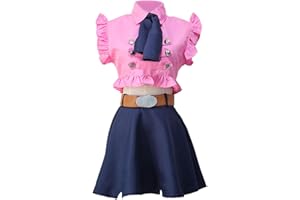 TONGYUNDACHENG The Seven Deadly Sins Elizabeth Liones - Disfraz de cosplay de camisa corta y falda corta para Halloween, fiesta de carnaval, juego completo para mujer