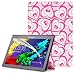 Produktbild Lenovo Tab 2 A10 / Tab3 10 Plus / Tab3 10 Business Hülle - Schutzhülle mit Auto Aufwachen / Schlaf Funktion für Lenovo Tab 2 A10-30 / A10-70 / Tab3 10 Plus / Tab3 10 Business 10.1" Tablet, Herz