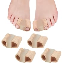FULEEAN Separatori Per Dita In Gel, Correttori Per Alluce Valgo E Dita Sovrapposte, Morbidi E Riutilizzabili